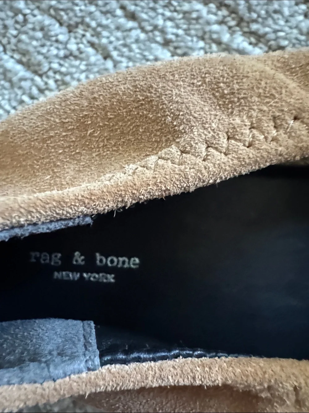 Rag & Bone Anteros Suede Mary Jane Espadrilles Tan Size 40 NWOB